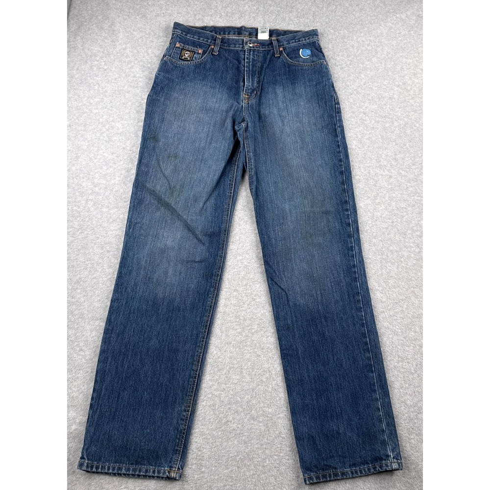 Cinch Jeans Mens 34X36 Black Label Blue Light Wash Relaxed Work Bootcut